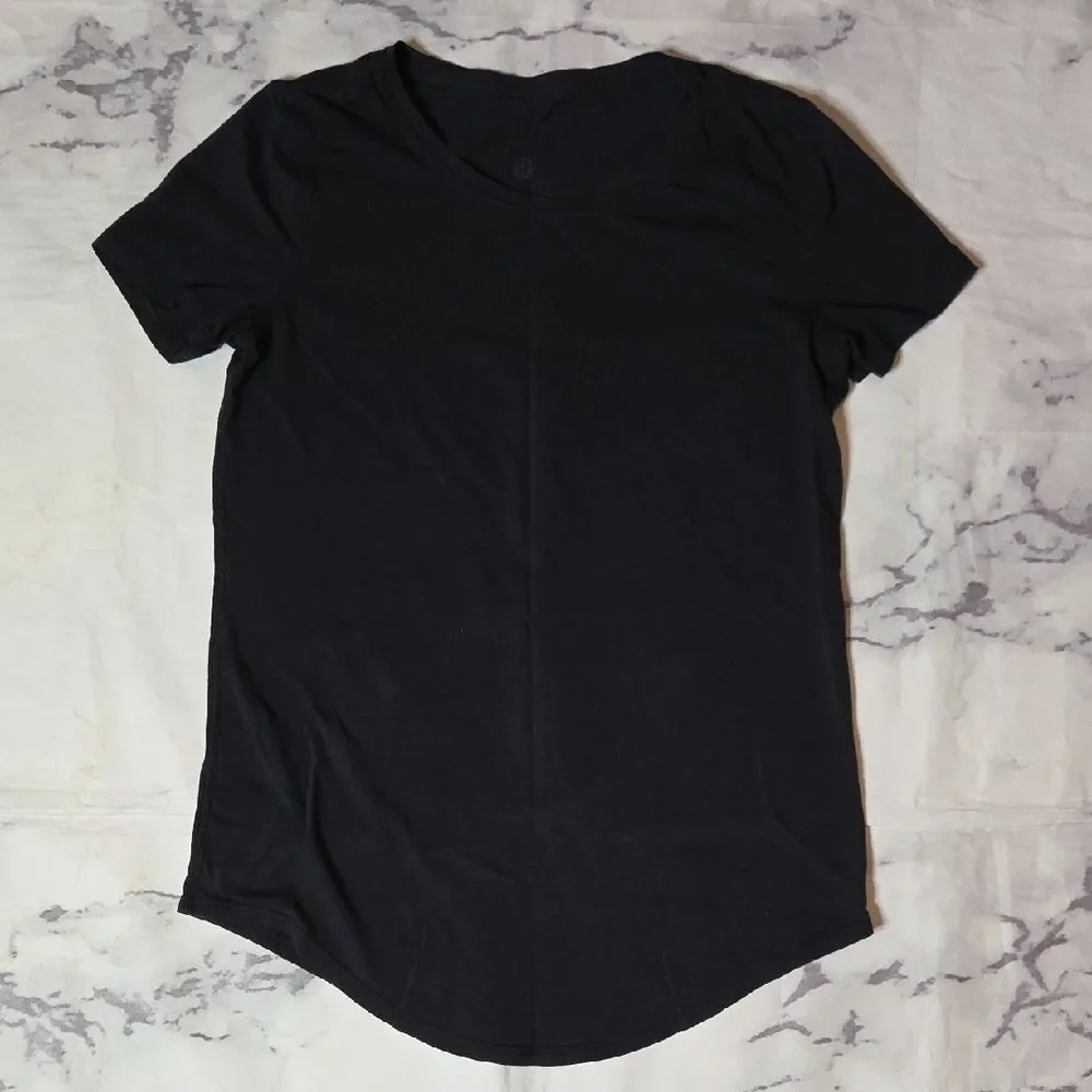 Lululemon Black Scoop Neck Tee